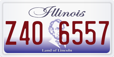 IL license plate Z406557
