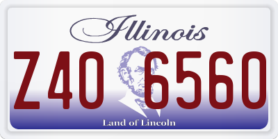 IL license plate Z406560