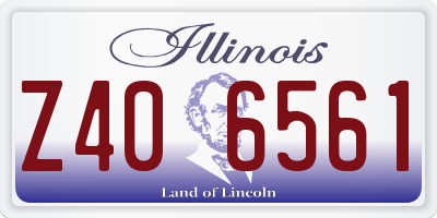 IL license plate Z406561