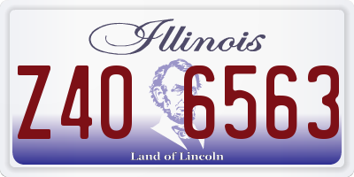 IL license plate Z406563