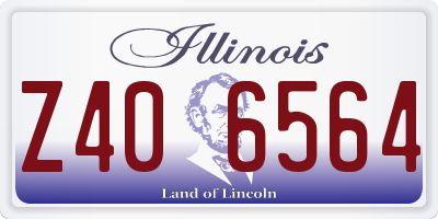 IL license plate Z406564