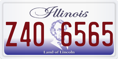 IL license plate Z406565