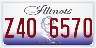 IL license plate Z406570
