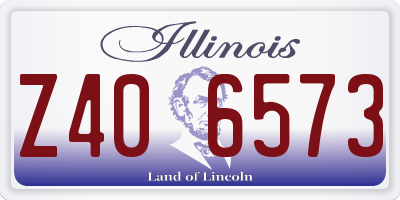IL license plate Z406573