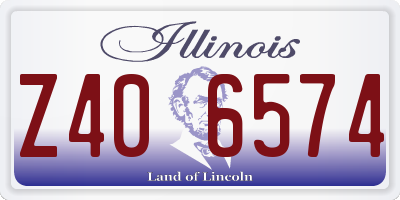 IL license plate Z406574