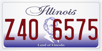 IL license plate Z406575