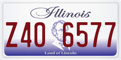 IL license plate Z406577