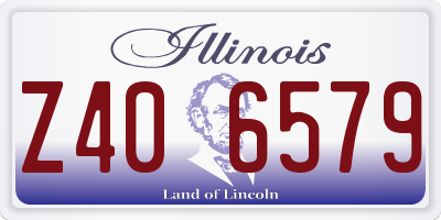 IL license plate Z406579