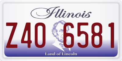 IL license plate Z406581