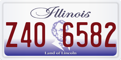 IL license plate Z406582