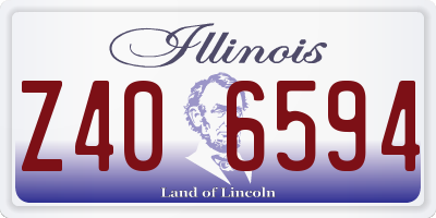 IL license plate Z406594