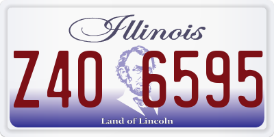 IL license plate Z406595