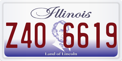IL license plate Z406619