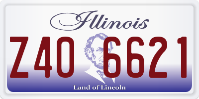 IL license plate Z406621