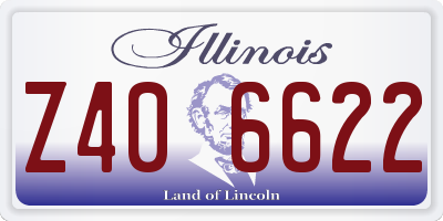 IL license plate Z406622