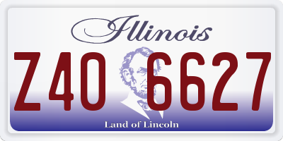IL license plate Z406627