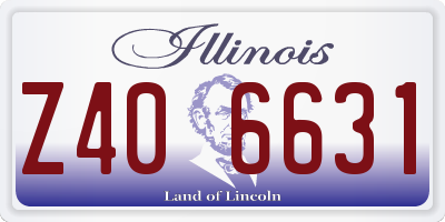 IL license plate Z406631