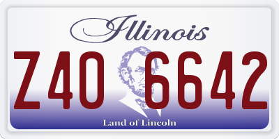 IL license plate Z406642