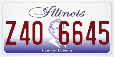 IL license plate Z406645