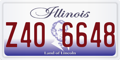 IL license plate Z406648
