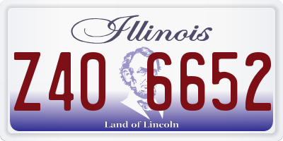 IL license plate Z406652