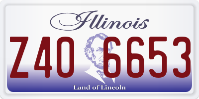 IL license plate Z406653