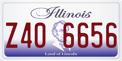 IL license plate Z406656