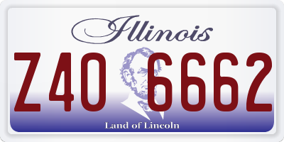 IL license plate Z406662