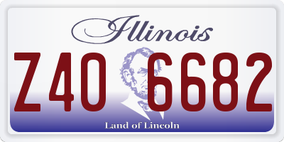 IL license plate Z406682