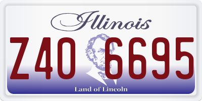 IL license plate Z406695