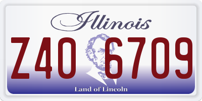 IL license plate Z406709