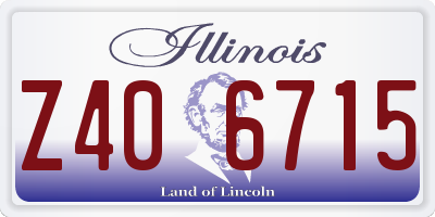 IL license plate Z406715
