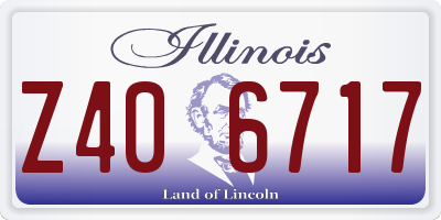 IL license plate Z406717