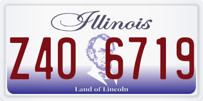 IL license plate Z406719