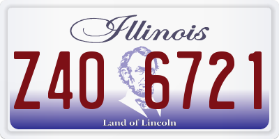 IL license plate Z406721