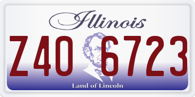 IL license plate Z406723
