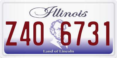 IL license plate Z406731