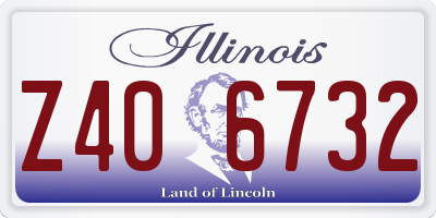 IL license plate Z406732