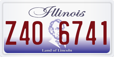 IL license plate Z406741