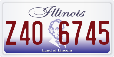 IL license plate Z406745