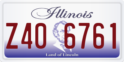 IL license plate Z406761