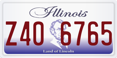 IL license plate Z406765