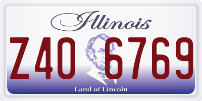 IL license plate Z406769