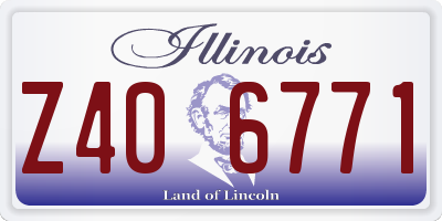 IL license plate Z406771