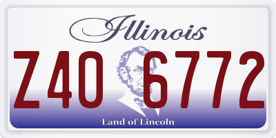 IL license plate Z406772