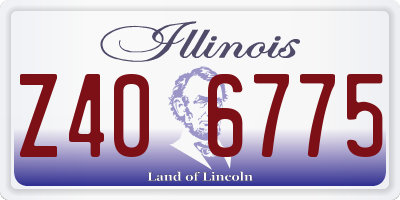 IL license plate Z406775