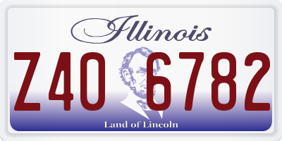 IL license plate Z406782