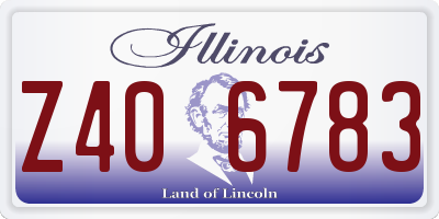 IL license plate Z406783