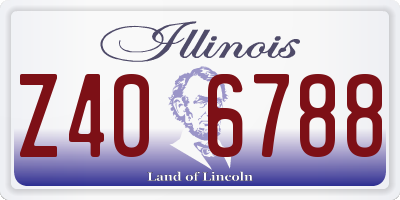 IL license plate Z406788