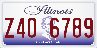 IL license plate Z406789